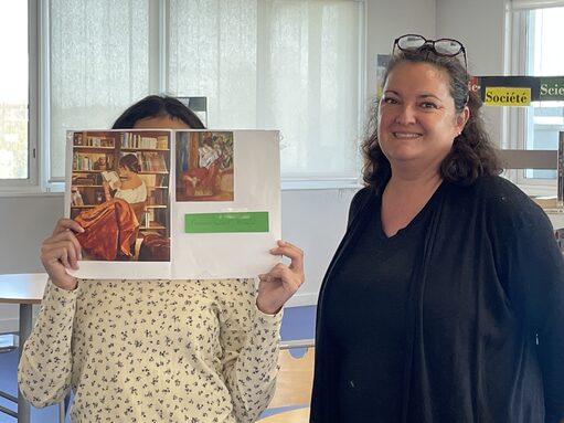 Cassie, accompagnée de Mme HEKIMYAN